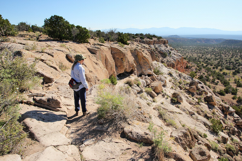 Loop Trail Walker Tsankawi Prehistoric Site