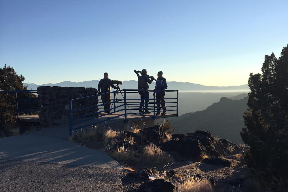 Birders at White Rock Overlook