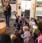 teacher with class at the nature center